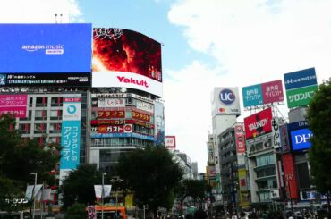 ︎ Amazon Music  東京・渋谷 街頭ビジョンにて
#REAL 広告映像が現在放映中  @amazonmusicjp