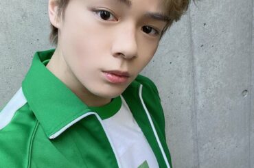 [#鶴房汐恩]
Happy Halloween  よっ、どうも456番の鶴だ。
俺は馬鹿だが地頭は良い。
優勝狙うか…  #JO1_イカゲーム始めます 
#