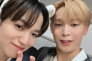 [#與那城奨]
しょうせいと豆捕まえました
2人ともかわいいなぁ  #JO1 #YONASHIROSHO