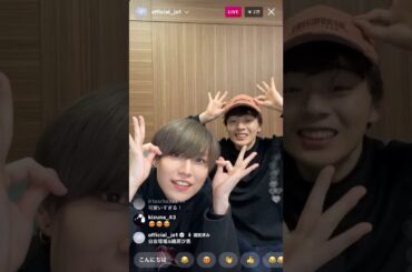 【JO1】　201222 17:30〜 JO1 鶴房汐恩×白岩瑠姫　公式インスタライブ