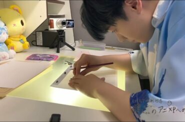 JO1 鶴房汐恩がアニメーター体験！「ミュークルドリーミー みっくす！」のちあを描く