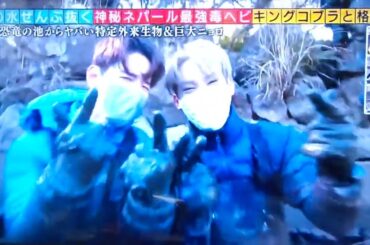 2023年3月19日日曜日#JO1#與那城奨#佐藤景瑚 巨大ウナギ捕獲