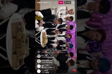 20230405木全翔也誕生日インスタライブ