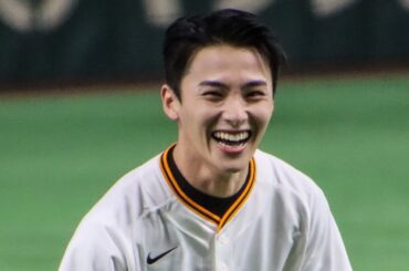 20240406 JO1川西拓実始球式　巨人戦