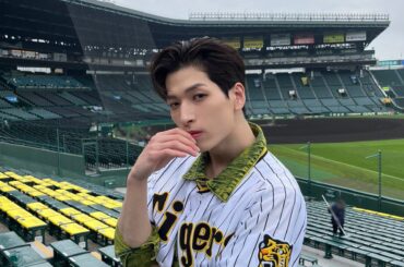 [] 阪神タイガース対広島東洋カープ
@阪神甲子園球場  ライブパフォーマンス＆
ファーストピッチセレモニー  #金城碧海
#鶴房汐恩  #JO1甲子園