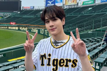 [] 阪神タイガース対広島東洋カープ
@阪神甲子園球場  ライブパフォーマンス＆
ファーストピッチセレモニー  #豆原一成  #JO1甲子園