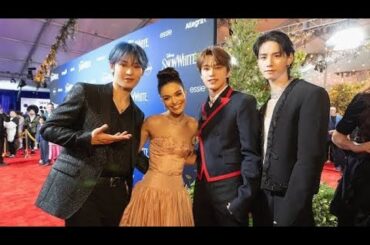 JO1河野純喜、「白雪姫」USプレミアに登場　與那城奨、佐藤景瑚も応援に駆け付ける