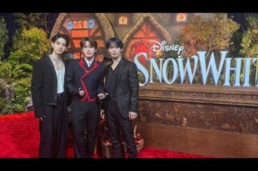 JO1、河野純喜が『白雪姫』USプレミア・イベントに初参加　 與那城奨＆佐藤景瑚も応援に