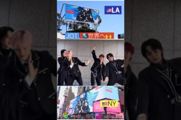 【JO1】🇺🇸LAにもNYにも広告が🙌JO1世界へ🌎 #河野純喜 #川西拓実