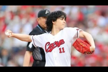 JO1豆原一成　マツダスタジアムでノーバン始球式「自分らしく投げられた」真っ赤に染まった球場に感激