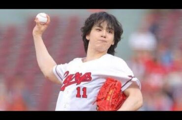 【広島】ＪＯ１・豆原一成「自分らしく投げられた」元高校球児が始球式　自己採点は「７５点」