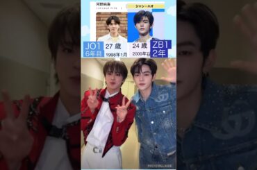 【JO1とZB1】見た目は若い😊6年目💮 #河野純喜 #ジャンハオ