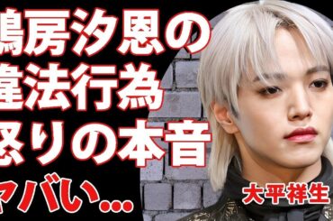 大平祥生と 鶴房汐恩 が不仲だった真相   違法行為不祥事を暴露した人物と言われる理由に驚きを隠せない   JO1・人気メンバーの彼女の正体や本当の国籍がヤバすぎた