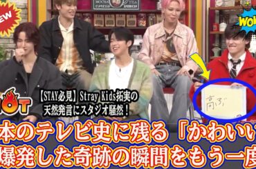【STAY必見】Stray Kids拓実の天然発言にスタジオ騒然！日本のテレビ史に残る「かわいい」が爆発した奇跡の瞬間をもう一度。