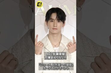 JO1佐藤景瑚、大阪で行きたいところ「万博」 #佐藤景瑚 #jo1 #万博