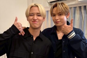 musumenoinochi Twitter Update with Ruki & Sho (251017) - JO1's leader Sho came by with tasty food for us 🍰🤭