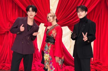 Junki Twitter Update with Takumi (251210) - FNS Music Festival 💯 (feat. Koda Kumi & Kuromi)