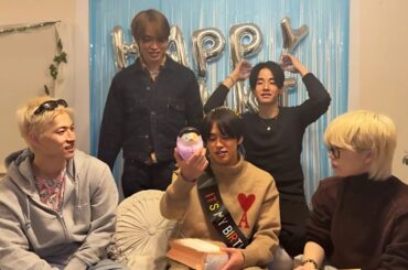 2026 01 20, JO1 河野純喜インスタライブ、他のJO1メンバー4人からのプレゼント🎂🎉