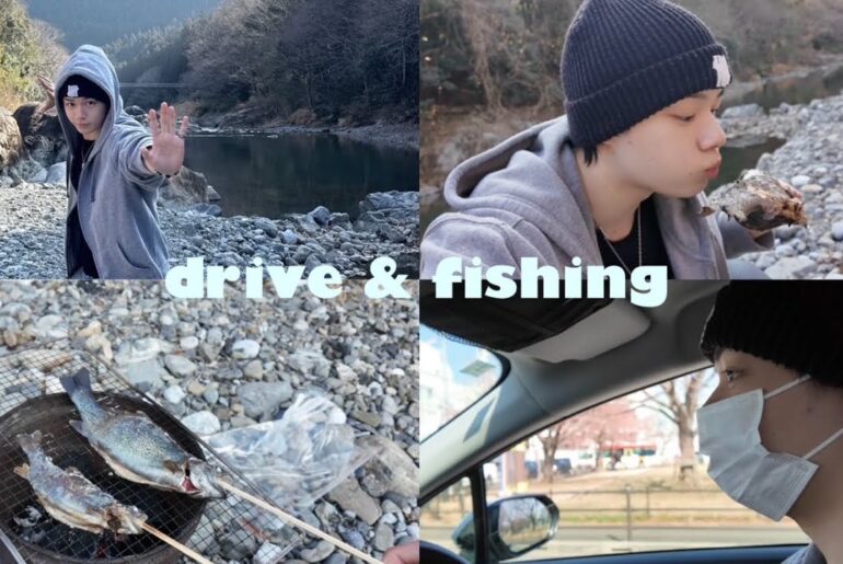 親友と奥多摩へドライブ🚗川釣りvlog🎣　ドライブ/釣り/男旅/日常
