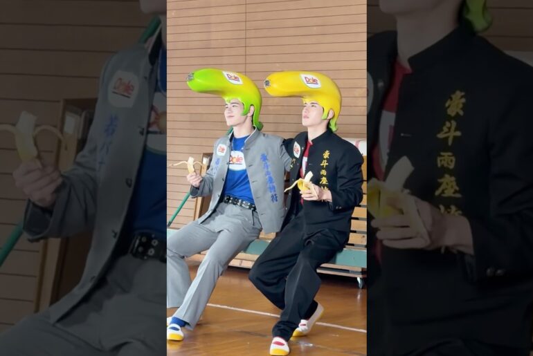 #KEIGO & #MAME - バナ活バナナ Short Shooting Behind #Dole #バナナ番長 #若バナナ番長 #JO1 #佐藤景瑚 #豆原一成 #shorts