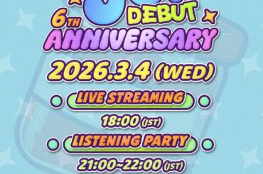 JO1 6th Debut Anniversary (Event Schedule)