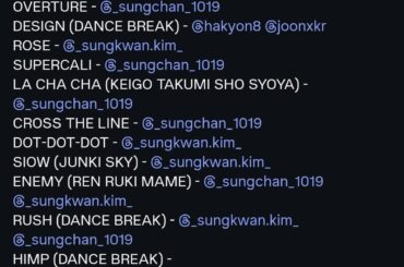 JO1 Dome Concert Unit Song Names