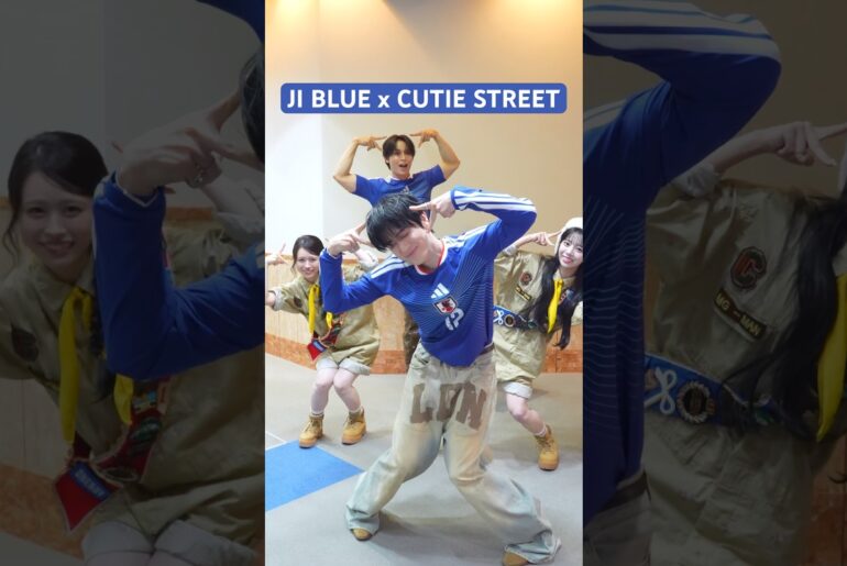 ⚽️JI BLUE #與那城奨 さん #佐野雄大 さんと🟦 #キュートなキューたい #佐野愛花 #増田彩乃 #CUTIESTREET #きゅーすと