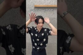 How to set a volleyball 🏐#JO1 #與那城奨 #SHO #shorts