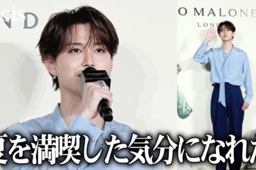 JO1白岩瑠姫、外出解禁　今夏は川でアクティブに　爽やか香るブルーの衣装で登場